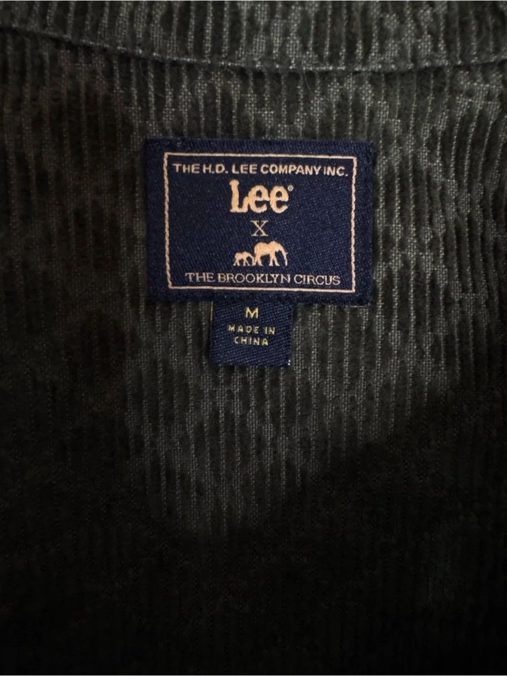 Lee x The Brooklyn Circus Cordoroy Quilted Overshirt Jacket Kale Green Size M